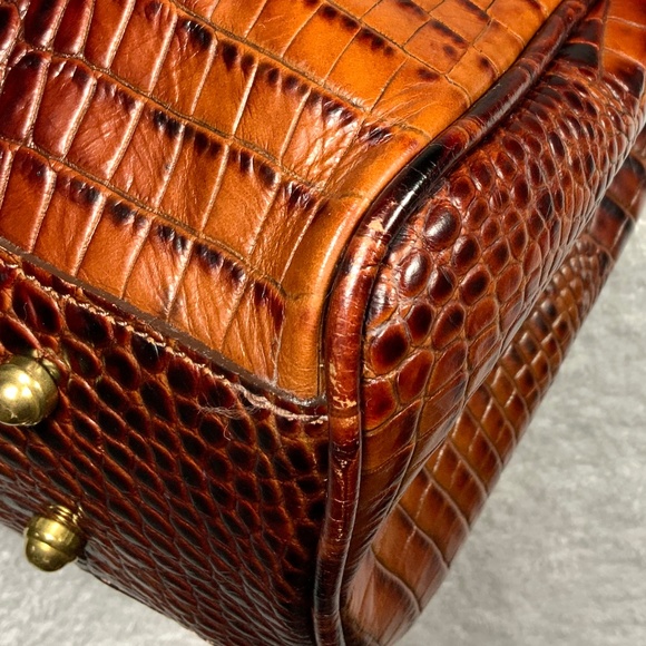Brahmin Croc Embossed Large Leather Work Bag - Picture 14 of 16